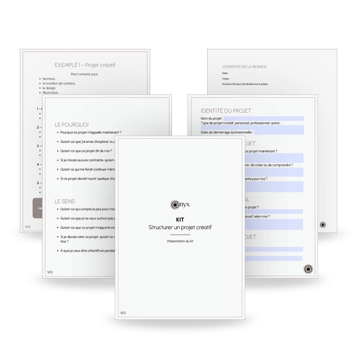 Kit Onyx Structurer un projet créatif